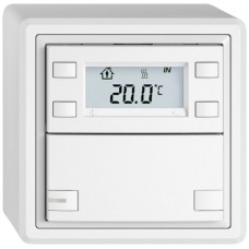AP-KNX Raumthermostat-Taster EDIZIO.liv SNAPFIX mit RGB-LED 1xTaste 2-Tastenbedienung weiss B GX 54 A L