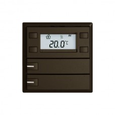 RTH-Taster KNX EDIZIO.liv SNAPFIX mit RGB-LED 2xTaste 1-Tastenbedienung braun (umbra) G A L