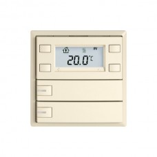 RTH-Taster KNX EDIZIO.liv SNAPFIX mit RGB-LED 2xTaste 1-Tastenbedienung crema G A L