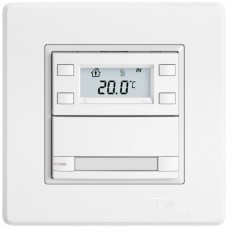 UP-RTH-Taster KNX EDIZIO.liv SNAPFIX mit RGB-LED Papiereinlage 1xTaste 2-Tastenbedienung weiss GMI A L P
