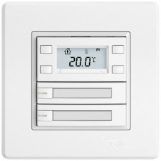 UP-RTH-Taster KNX EDIZIO.liv SNAPFIX mit RGB-LED Papiereinlage 2xTaste 1-Tastenbedienung weiss GMI A L P