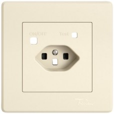 UP-Montageset EDIZIO.liv SNAPFIX f.Fehlerstrom-Schutzsteckdose T23 Shutter crema
