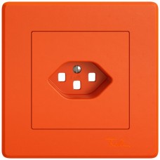 Abdeckset EDIZIO.liv SNAPFIX für Steckdose T23 orange GMI A