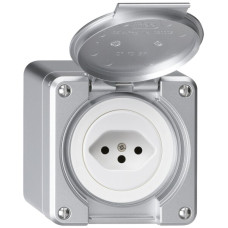 AP-Steckdose robusto Typ 13 aluminium