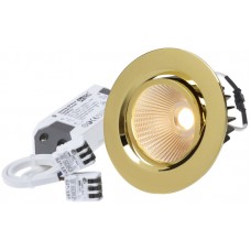 EB-LED-Spot maxLUCE AXO 10.5W 230V DIM 830lm 927 Loch-Ø80mm 38° IP44 gold