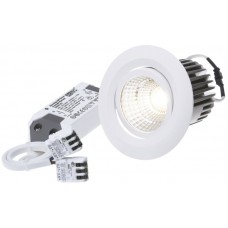 EB-LED-Spot maxLUCE MOVE 10.5W 230V DIM 830lm 927 Loch-Ø68mm 38° IP44 weiss