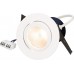 EB-LED-Spot maxLUCE ROUND 230 8W 850lm 3000K IP44 MB DIM Ø80…85mm weiss 36°