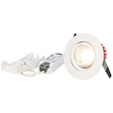 EB-LED-Spot maxLUCE SOLVO 8W 230V DIM 750lm 930 Loch-Ø80mm 38° IP44 weiss