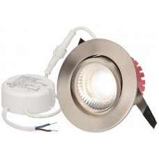 EB-LED-Spot maxLUCE SOLVO-IP65 8W 230V DIM 750lm 930 Loch-Ø80mm 38° IP65 nickel
