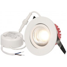 EB-LED-Spot maxLUCE SOLVO-IP65 8W 230V DIM 750lm 930 Loch-Ø80mm 38° IP65 weiss