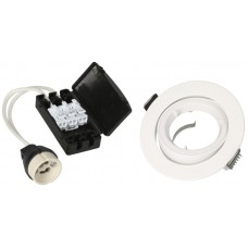 EB-Spot Max Hauri maxLUCE GU10 Loch-Ø80mm mit Spannfedern weiss MXH