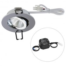 LED Downlight 6W 3000K chrom
