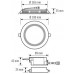 LED-Downlight ESYLUX ELSA-2 Ø180 ON/OFF 9W 3000K 850lm weiss EO