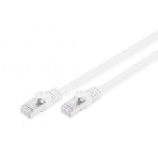 Flachband-Patchkabel U-FTP Kat. 6A 1.0m weiss - 10 Stück