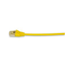 Patchkabel Slim 4mm gelb Kat.6A Länge 0.5m