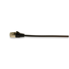 Patchkabel Slim 4mm schwarz Kat.6A Länge 1.0m