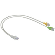 Y-Anschlusskabel Ethernet/Telefonie R&M 1xRJ45/2xRJ45 0.5m Y-Anschlusskabel Ethernet/Telefonie R&M 1xRJ45/2xRJ45 0.5m