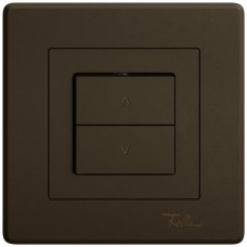 UP-Storenschalter EDIZIO.liv SNAPFIX 10A 250V 2 Tasten 1 Kanal braun (umbra) GMI A