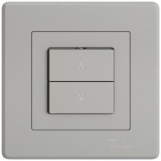 UP-Storenschalter EDIZIO.liv SNAPFIX 10A 250V 2 Tasten 1 Kanal hellgrau AV GMI