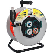 Kabelrolle ME DK 30m 3x1.5mm² Bauflex 4xT13 IP44
