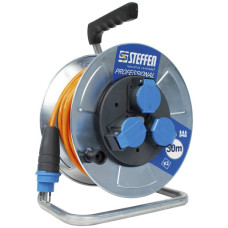 Kabelrolle Steffen Metall 3xT13 EPR-PUR 3x1.5mm² 30m