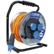 Kabelrolle Steffen Metall 3xT13 EPR-PUR 3x1.5mm² 50m
