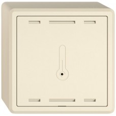 AP-Raumtemperatursensor EDIZIO.liv Wiser SNAPFIX K+ 230V 74x74x54mm crema