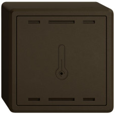 AP-Raumtemperatursensor EDIZIO.liv Wiser SNAPFIX K+ 230V 74x74x54mm braun