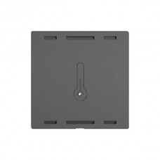 Abdeckset EDIZIO.liv Wiser SNAPFIX für Raumtemperatursensor 60x60mm dunkelgrau