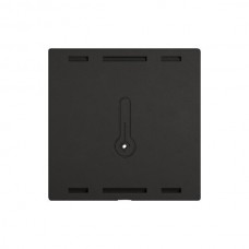 Abdeckset EDIZIO.liv Wiser SNAPFIX für Raumtemperatursensor 60x60mm schwarz