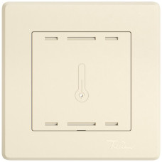 UP-Abdeckset EDIZIO.liv Wiser SNAPFIX für Raumtemperatursensor 96x96mm crema