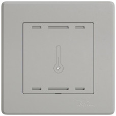 UP-Abdeckset EDIZIO.liv Wiser SNAPFIX für Raumtemperatursensor 96x96mm hellgrau