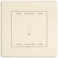 UP-Bedienaufsatz zu Raumtemperatursensor EDIZIO.liv Wiser SNAPFIX 96x96mm crema