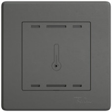 UP-Raumtemperatursensor EDIZIO.liv Wiser SNAPFIX K+ 230V 96x96mm dunkelgrau