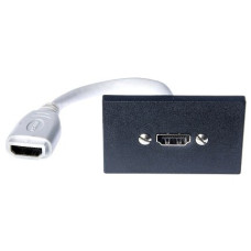 Steckdose FLF HDMI female/female Kabelpeitsche 0.1m schwarz