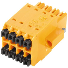 Buchsenstecker Weidmüller B2CF Flansch 3,5mm 8L verzinnt orange