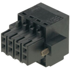 Buchsenstecker Weidmüller B2L Flansch 3,5mm 10L verzinnt schwarz