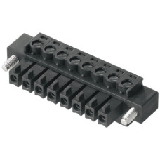 Buchsenstecker Weidmüller BCZ Flansch 3,81mm 4L verzinnt schwarz - 1 Stück Buchsenstecker Weidmüller BCZ Flansch 3,81mm 4L verzinnt schwarz - 1 Stück