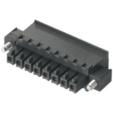 Buchsenstecker Weidmüller BCZ Flansch 3,81mm 4L verzinnt schwarz - 1 Stück Buchsenstecker Weidmüller BCZ Flansch 3,81mm 4L verzinnt schwarz - 1 Stück