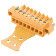 Buchsenstecker Weidmüller BCZ Flansch Zugentlastung 3,81mm 8L orange - 1 Stück
