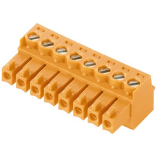 Buchsenstecker Weidmüller BCZ geschlossen 3.81mm 4L verzinnt orange - 1 Stück