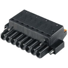 Buchsenstecker Weidmüller BLF Flansch 5,08mm 2L verzinnt schwarz - 1 Stück