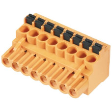 Buchsenstecker Weidmüller BLF geschlossen 5mm 7L verzinnt orange - 1 Stück