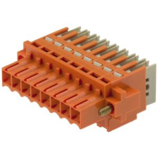 Buchsenstecker Weidmüller BLIDCB Flansch 3,5mm 6L verzinnt orange - 10 Stück