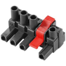 Buchsenstecker Weidmüller BLZ IT Mittelflansch 7,62mm 4L verzinnt schwarz - 1 Stück