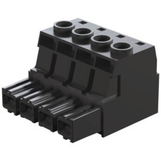 Buchsenstecker Weidmüller BUZ HP geschlossen 10.16mm 2L versilbert schwarz - 1 Stück