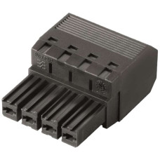 Buchsenstecker Weidmüller BVF HP 7.62mm 4L verzinnt schwarz - 1 Stück