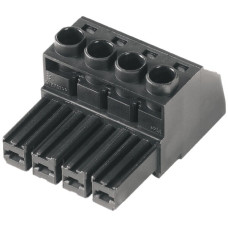 Buchsenstecker Weidmüller BVF HP geschlossen 7.62mm 4L verzinnt schwarz - 1 Stück