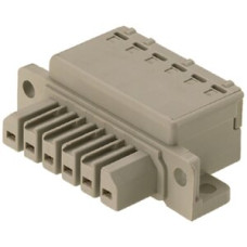Buchsenstecker Weidmüller STV S 6 TB Flansch 7mm 6L versilbert grau - 10 Stück
