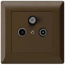 UP-Antennendose kallysto.line R/TV/SAT braun KML SAT